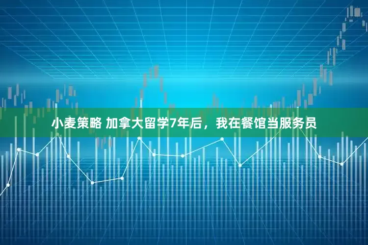 小麦策略 加拿大留学7年后，我在餐馆当服务员