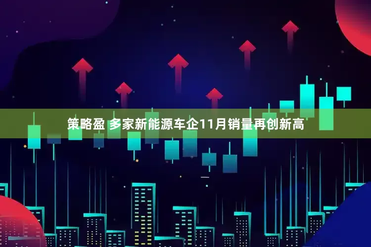 策略盈 多家新能源车企11月销量再创新高
